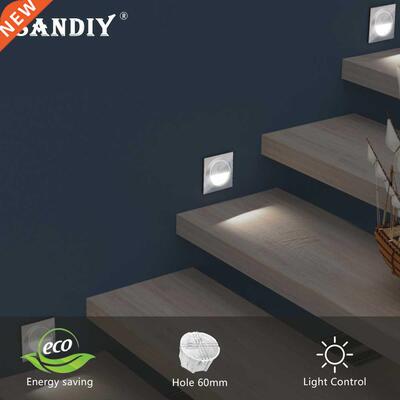 Sensor Light Round Wall Lamp Recessed Intelligent Night Lig