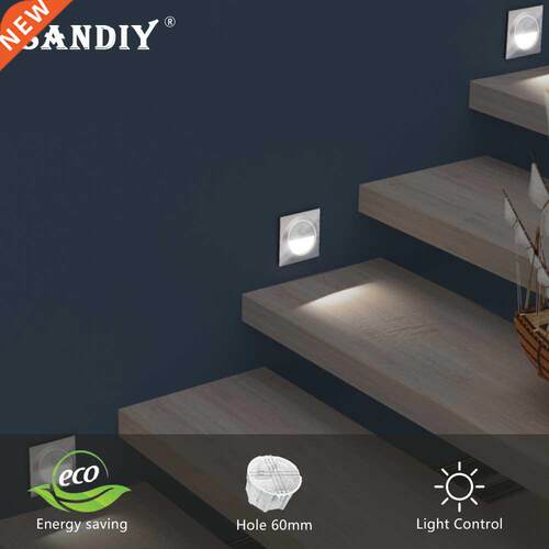 Sensor Light Round Wall Lamp Recessed Intelligent Night Lig