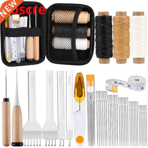 Leather Sewing Kit Hand Sewing Stitching Punching Tool With