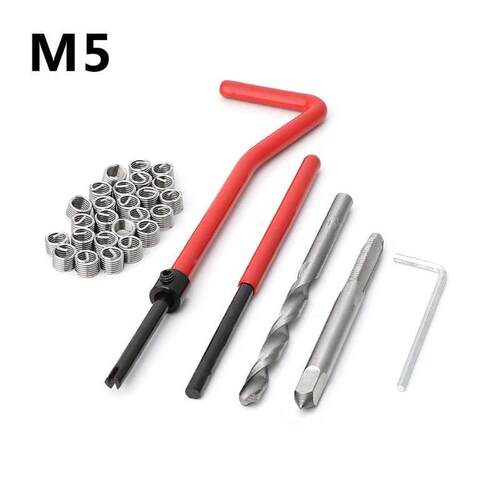 0Pcs M5 Thread Repair Insert Kit Auto Repair Hand Tool Set
