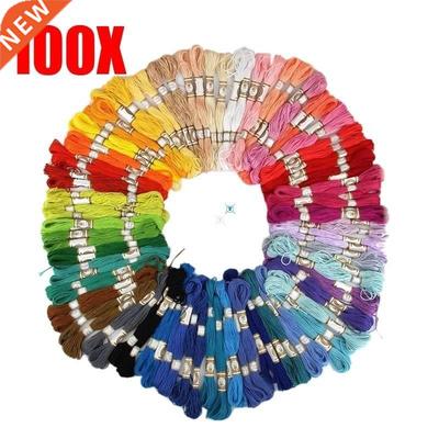 50/100PCS Cross Stitch Cotton Embroidery Thread Floss Sewing