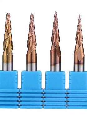 R0.25-R2.0 *0.5*D6*75L 2 Flutes Taper Ball Nose End Mill HR