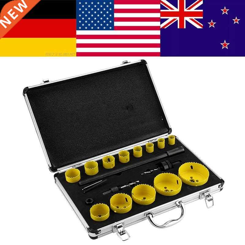 17 Pcs Metal Circular Round Drill Cutting eel Hole Saw Cu