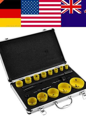 17 Pcs Metal Circular Round Drill Cutting eel Hole Saw Cu