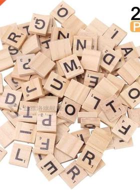 200pcs Scrabble Tiles for Crafts Wooden Letters Scrabble Let