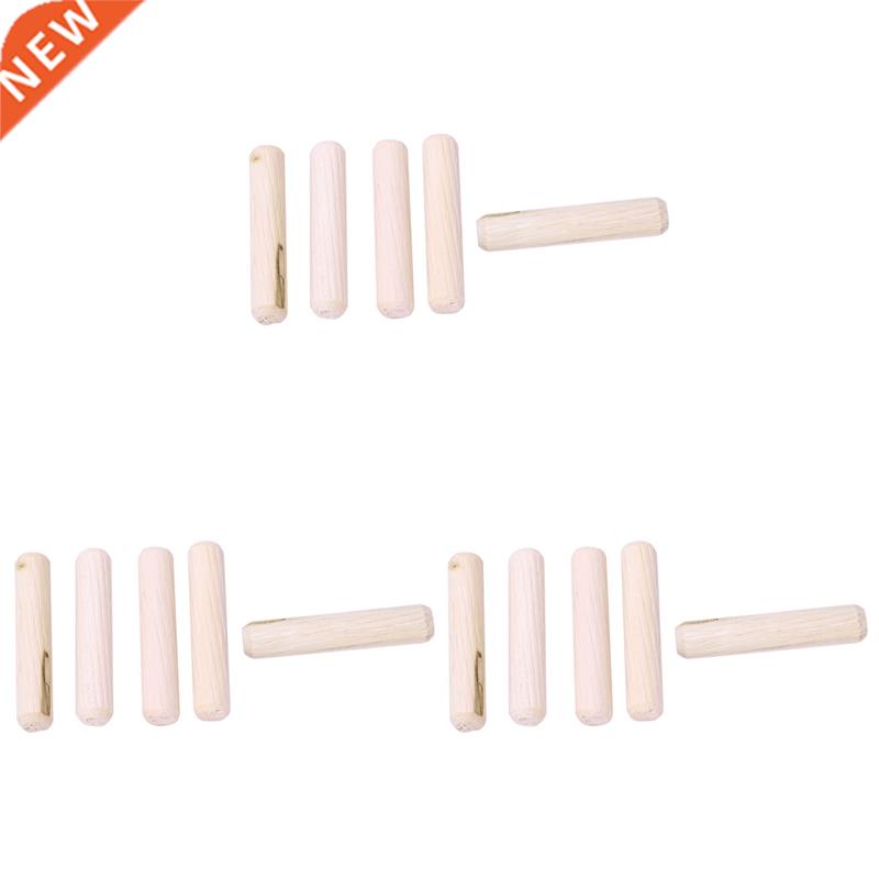 300 Pack Wooden Dowel Pins Wood Kiln Dried Fluted and Bevele
