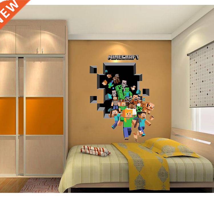 Cartoon Games Wall Stickers Mosaic game posters decoracion