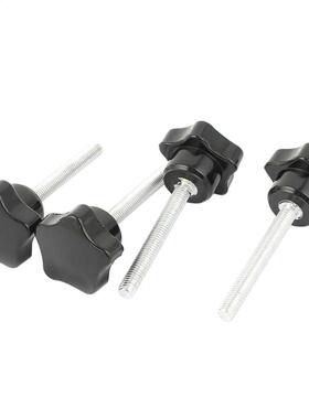 4pcs M6 x 50mm Male Thread Star Shaped Head Clamping Screw K