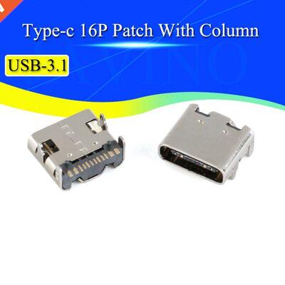 10PCS SMT USB .1 Type-C 16Pin Female Connector For Mobile P