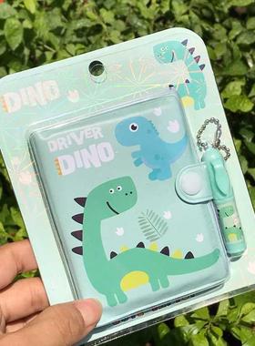 1 Set Dinosaur Doll Notebook with Ballpoint Pen Kawaii Girl