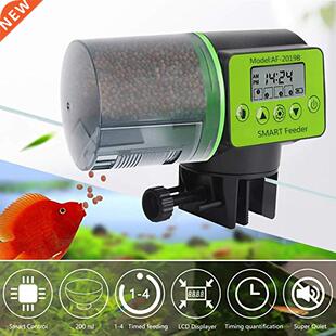Cool Automatic Fish Feeder Digital Fish Tank Aquarium Electr