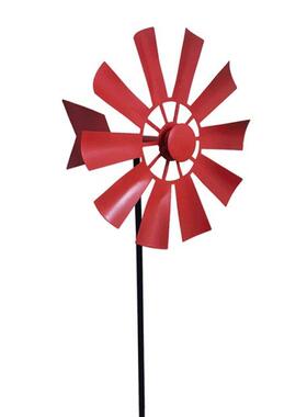 G6DA Wrought Iron Rotating Windmill Metal Wind Spinner Lands