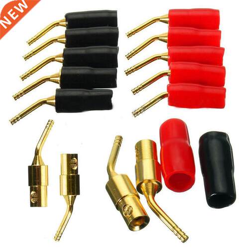 5pairs/10pcs Banana Wire Cable Pin Plug Red+Black 2mm Speake