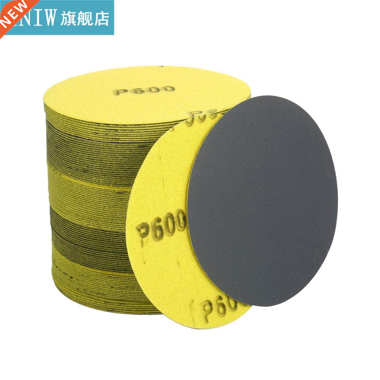 4.5in Assorted Sanding Discs 60/120/320/600/1000 Grits Loop