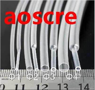 1meter/lot Heat Shrink Tubing Tube transparent Color 1mm 1.5