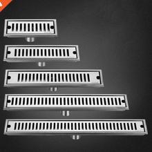 1 Set Stainless Steel Floor Drain Bathroom Shower Long Drain