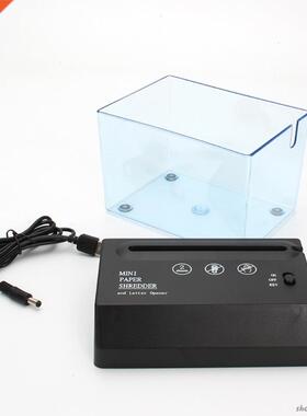 Portable Mini Paper Shredder Electric USB Battery Operated S