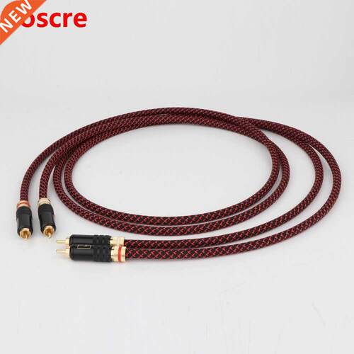 One pair Audio Cable High End HIFI RCA Audio Cables With WBT
