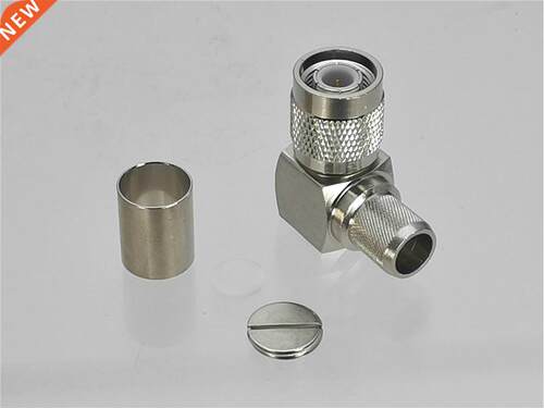 1Pcs Connector TNC Male plug Right angle Crimp For RG8 LMR40