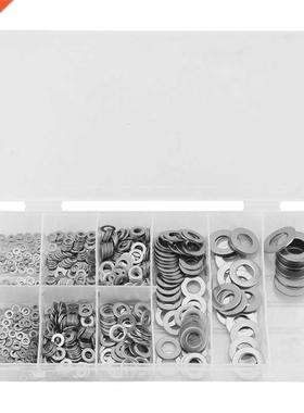 800 Pcs 304 Stainless Steel Flat Washers For Screws, Bolts,