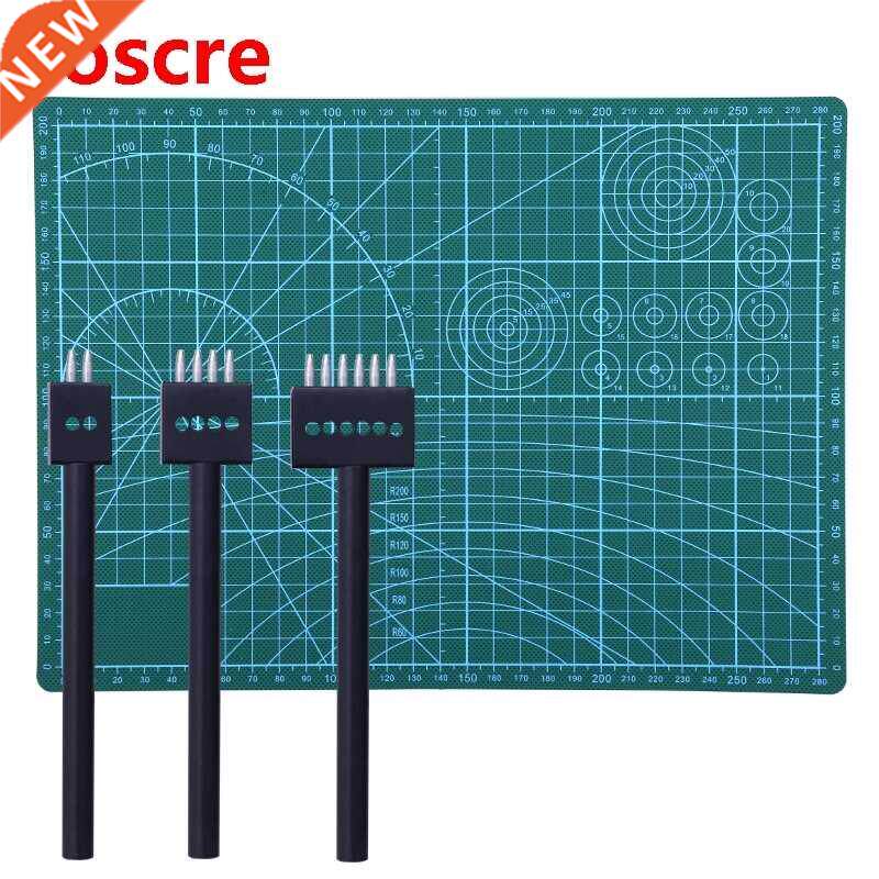 4 mm 2/4/6/Prong Hole Spacing Leather Hole punches With Cutt