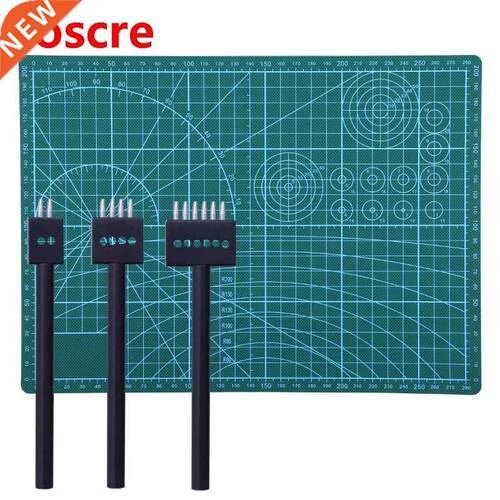 4 mm 2/4/6/Prong Hole Spacing Leather Hole punches With Cutt