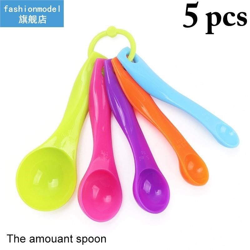Measuring Spoon Stackable Plastic 5Pcs Measure Scoop Measure