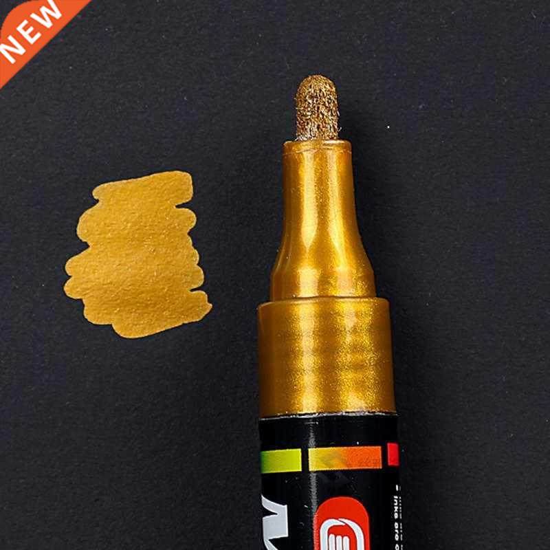 1Pcs Water-based Paint Metal Marker Pens Sharpie .0mm Gold