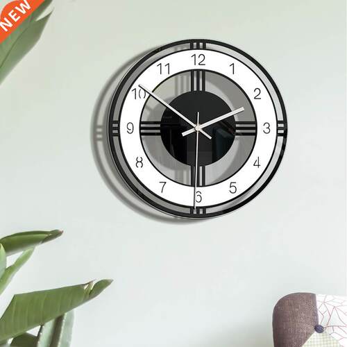 1pcs Round Dial Wall Clock Home Living Room Bedroom Acrylic