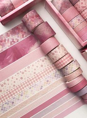 12Pcs/Set Green Plant Washi Tape Solid Color Masking Tape De