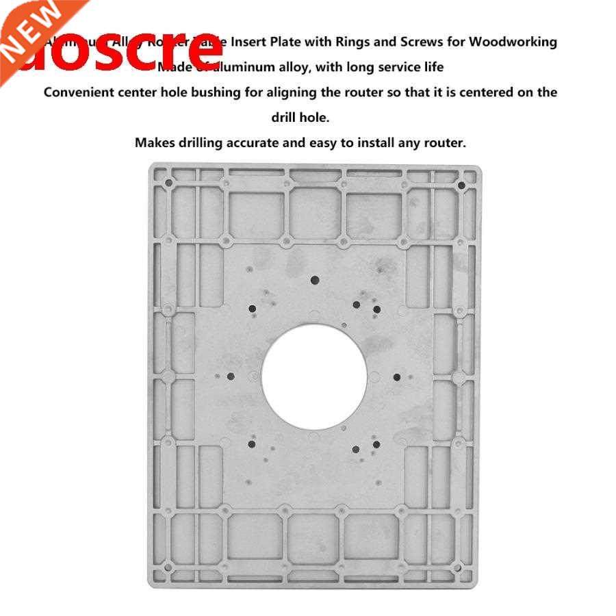 Multifunctional Aluminium Alloy Router Table Insert Plate Wo