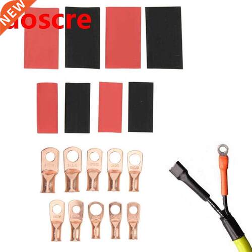 50Pcs Non-Insulated Ring Type Cable Crimp Connector Brass +