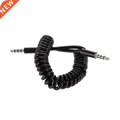3.5mm ereo Audio Male to Male Spiral Retractable Cable for