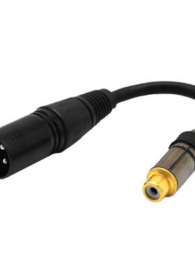 Pin XLR MALE to Single Phone RCA Female Coaxial Shield Cabl