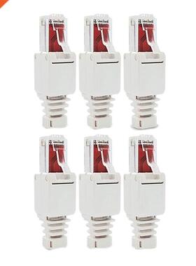 Network Connectors Tool-Free RJ45 CAT6 LAN UTP Cable Plug Wi