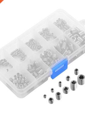 200pcs M/4/5/6/8 Hex Head Screw Socket Hex Grub / Assortmen