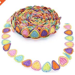 15 Yards Colorful Love Fabric Embroidery Polyester DIY Lace