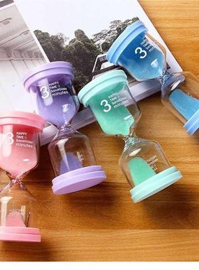 3 Minute lack Hourglass Sandglass Shower Timer Tooth rushi