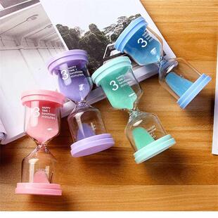 3 Minute lack Hourglass Sandglass Shower Timer Tooth rushi