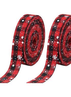 2 Pcs Christms New Yer Decortive Ribbons Holidy nniver