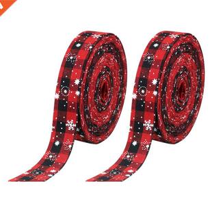 2 Pcs Christms New Yer Decortive Ribbons Holidy nniver
