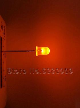 100pcs/lot 5MM foggy mist round head DIP long pin LED F5 ora