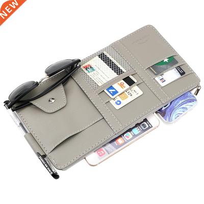 Car Styling Visor Organizer Auto Sun Visor Storage Pouch Car