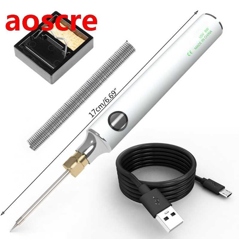 Portable 5V 8W Battery USB Wireless Electric Soldering Iron