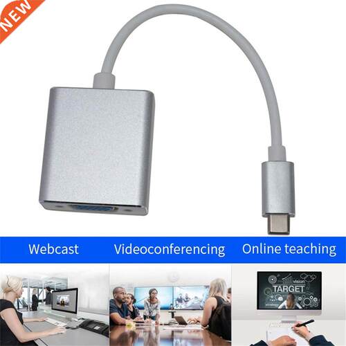 Type-C nterface to VGA Adapter Converter Cable Analog Vdeo