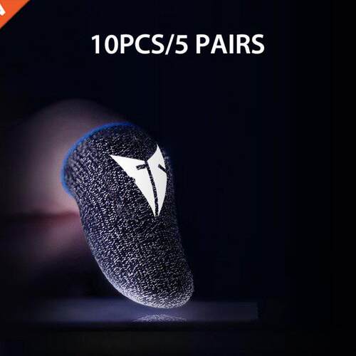 5pairs Mobile Game Fingertip Gloves For Gamer Sweatproof Ant