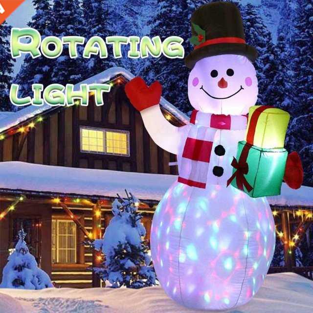 Christmas Inflatable Ornament Outdoor Yard Garden Rotating L