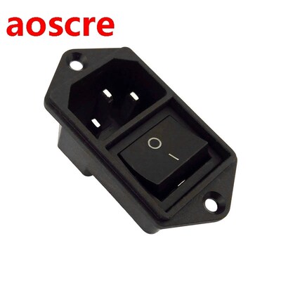 Double way AC power Switch 10A 250V ac 3 Terminal Power Sock