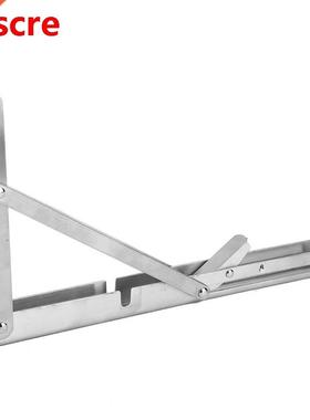 2X Shelf Support Bracket Wall ounted Stainless Steel Foldin