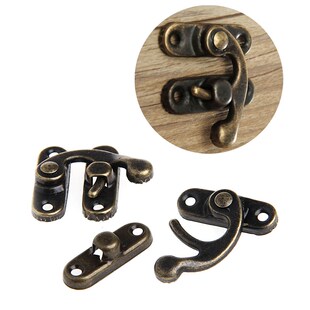 12X Antique Decorative Jewelry Gift Wooden Box Wine Latch Ha